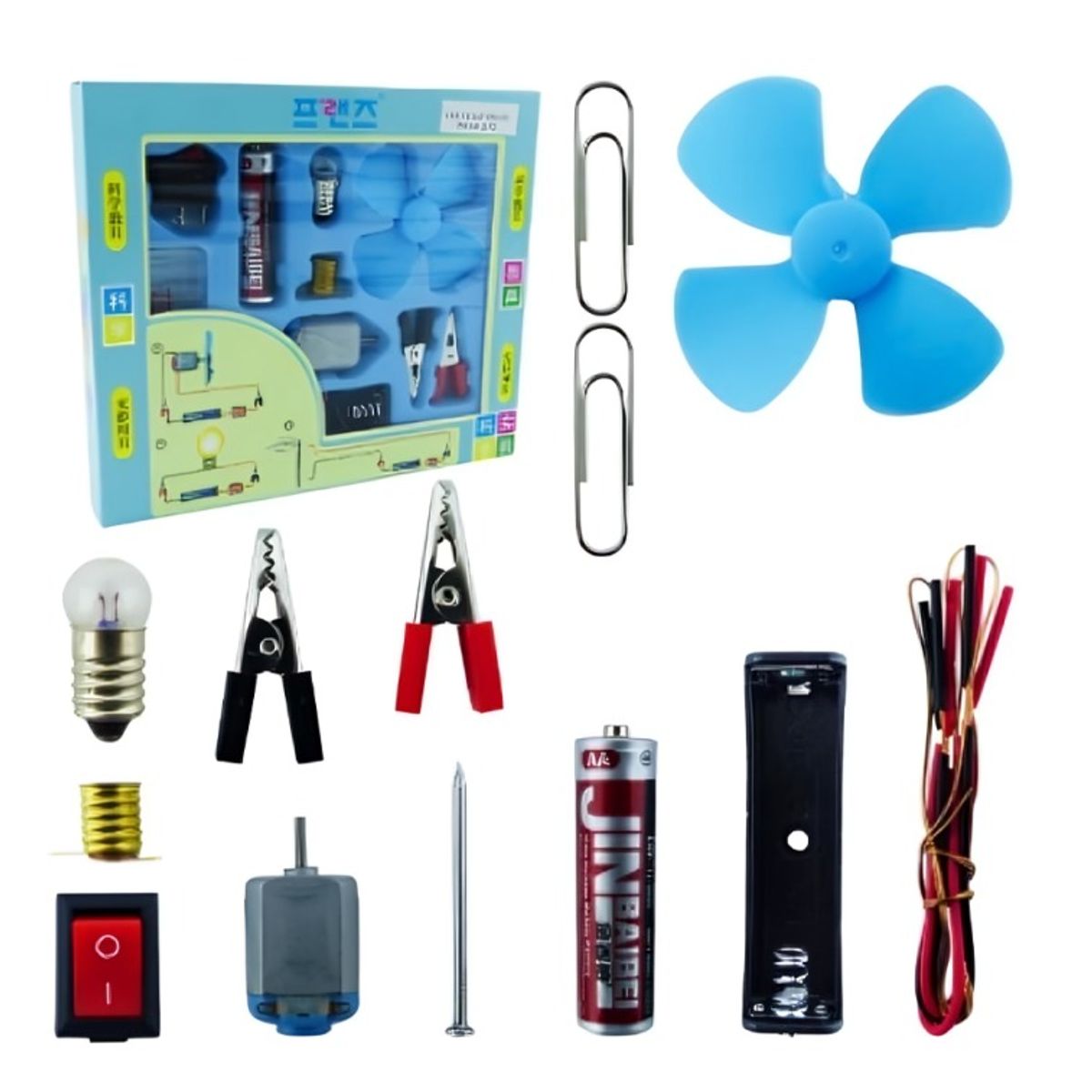 OEM - KIT ELECTRICO ESCOLAR 18 PCS COLORES