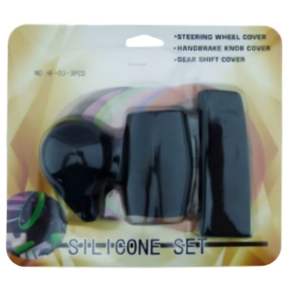 OEM - CUBRE VOLANTE SILICONA PARA AUTO SET X 3 PCS