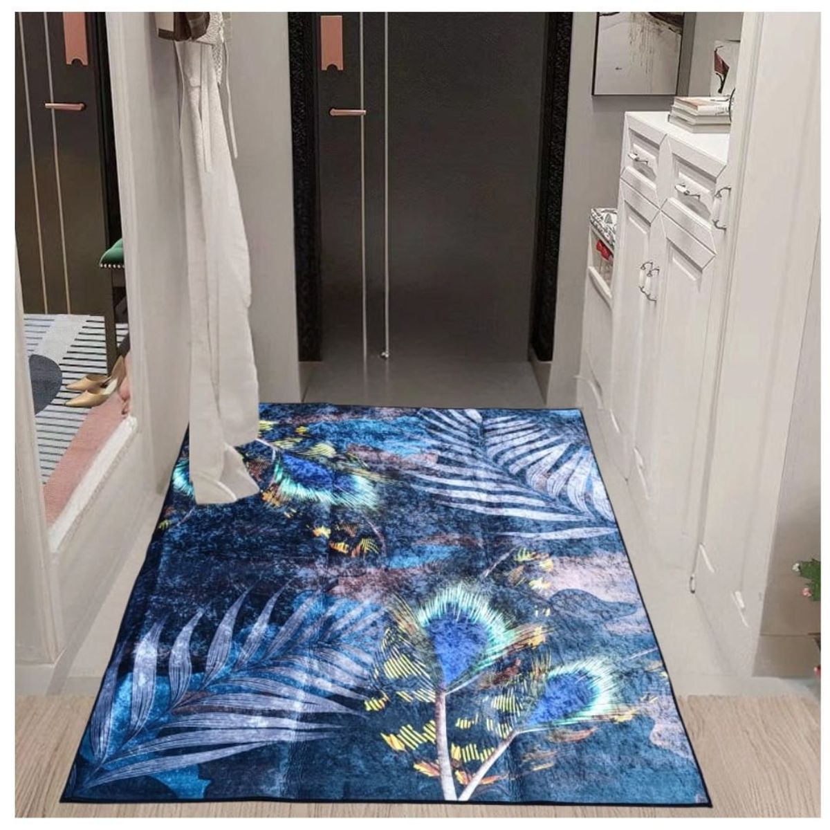 GENERICO - Alfombra Antideslizante Moderna 3D Diseño Terciopelo 200x150cm