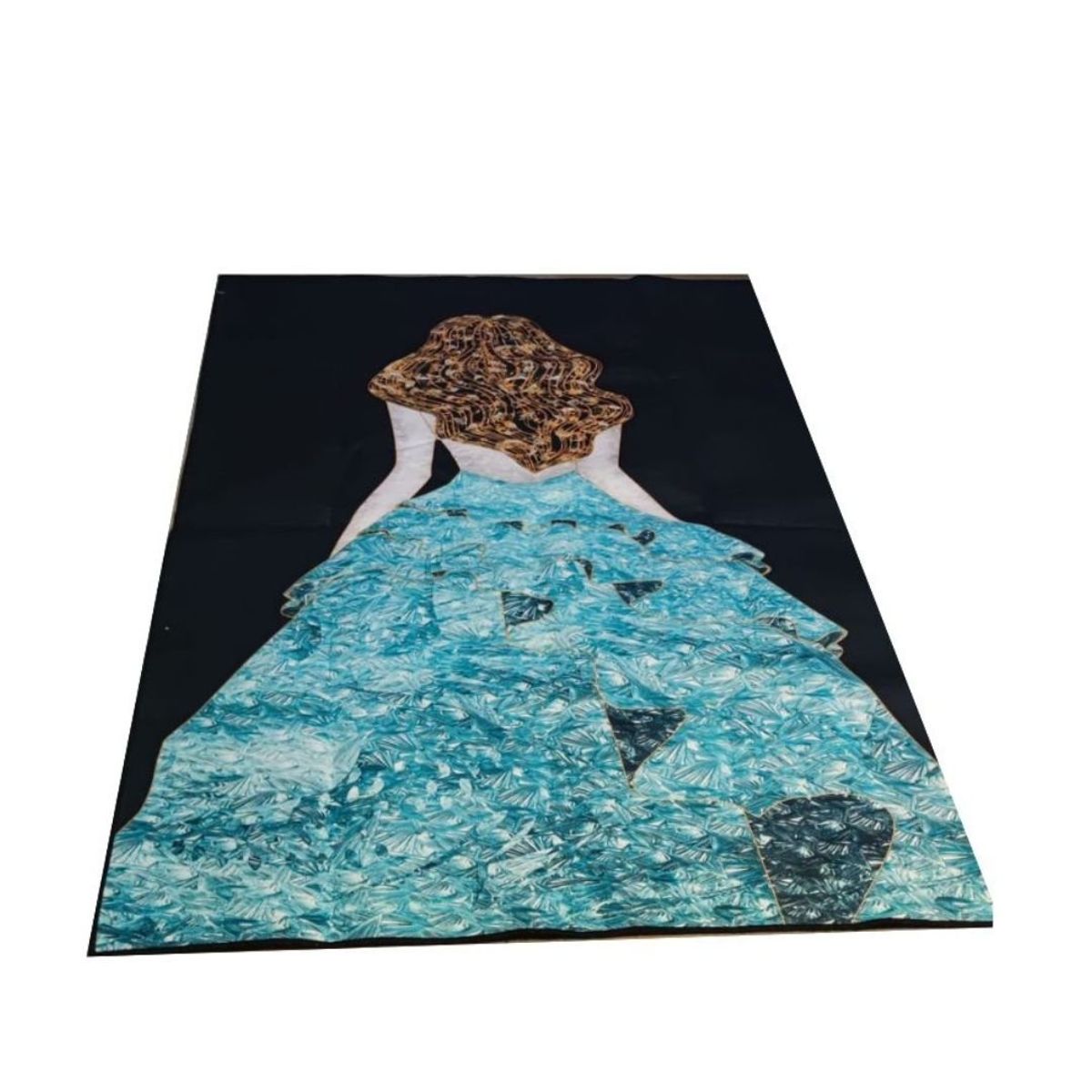 GENERICO - Alfombra Antideslizante Moderna 3D Diseño Terciopelo 200x150cm