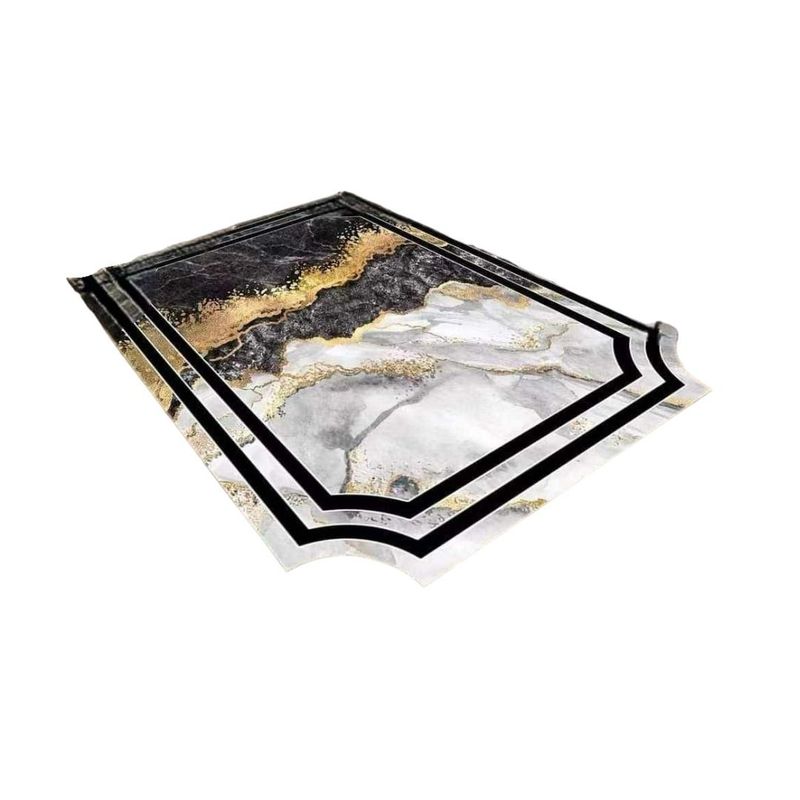 GENERICO - Alfombra Antideslizante Moderna 3D Diseño Terciopelo 200x180cm