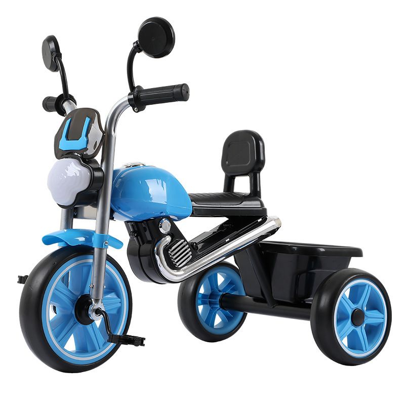 GENERICO - triciclo infantil metálico moto style con luz
