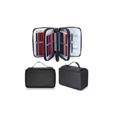GENERICO - Estuche Organizador Capacidad 72 Lapices De 4 Capas Negro