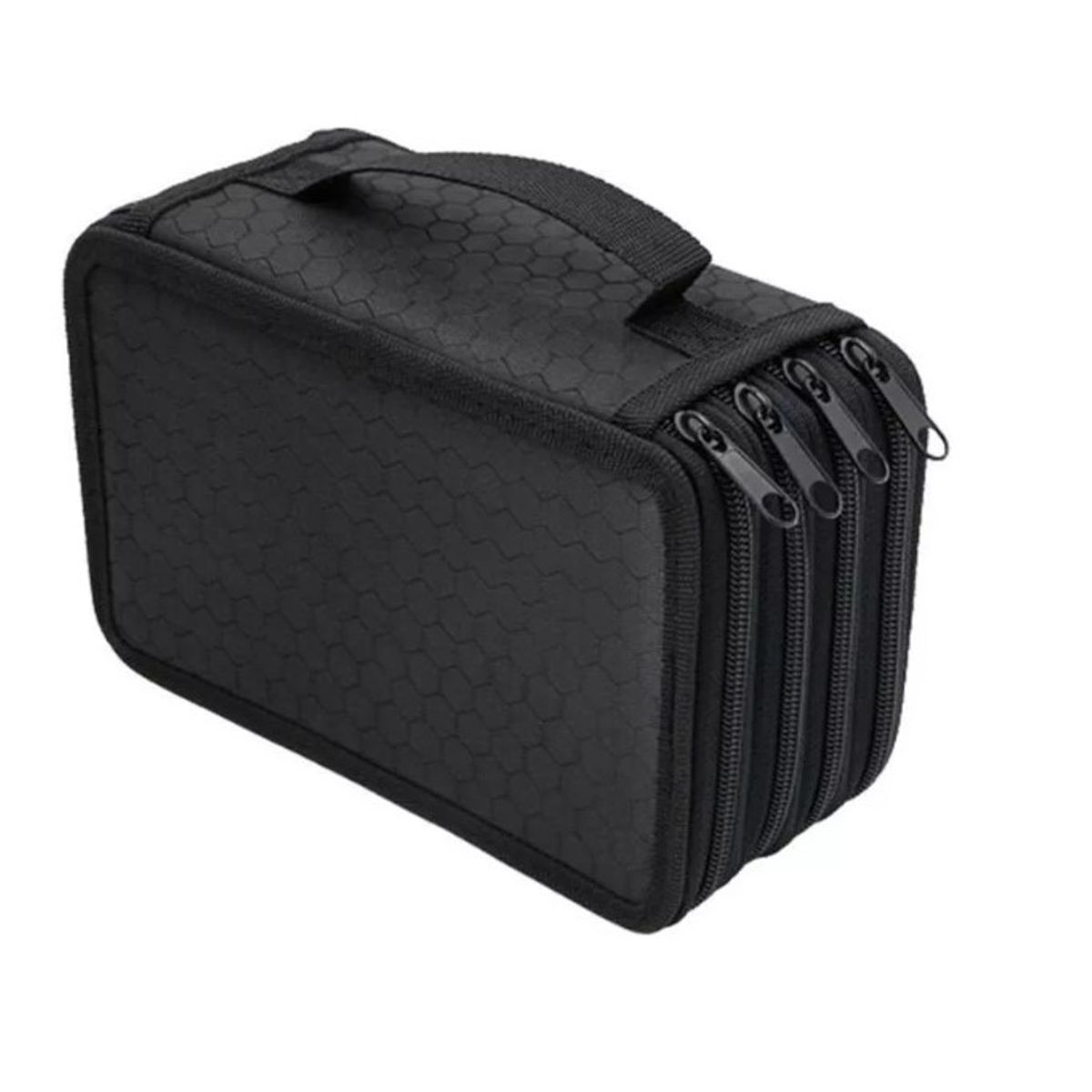 GENERICO - Estuche Organizador Capacidad 72 Lapices De 4 Capas Negro