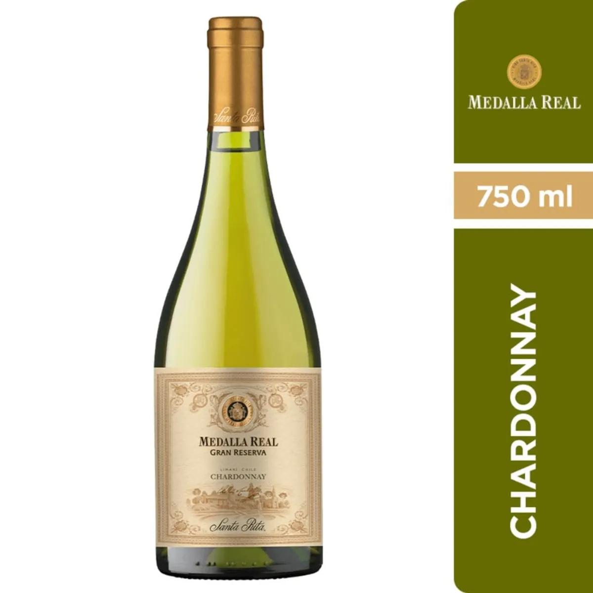 SANTA RITA - Vino Medalla Real Gran Reserva Chardonnay 750cc