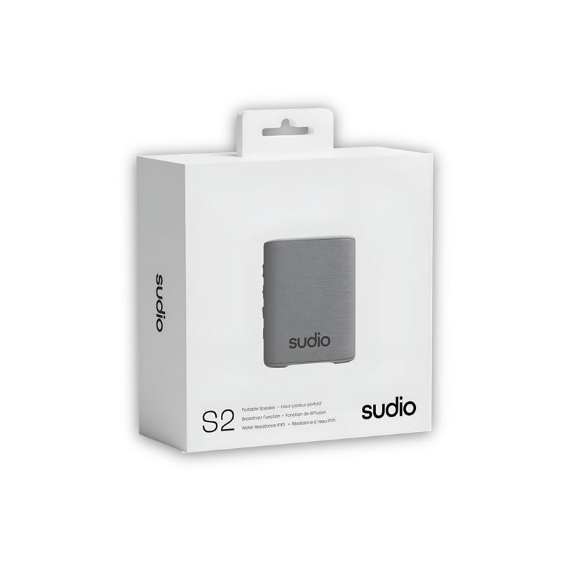SUDIO - Parlante Sudio Premium S2 TWS Bluetooth Grey Edition 7H