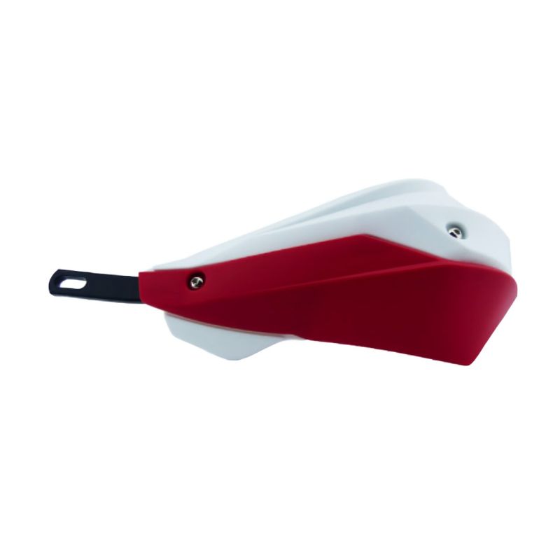 OEM - PROTECTOR DE MANILLA PARA MOTO BASE METAL ROJO SET X 2 PCS