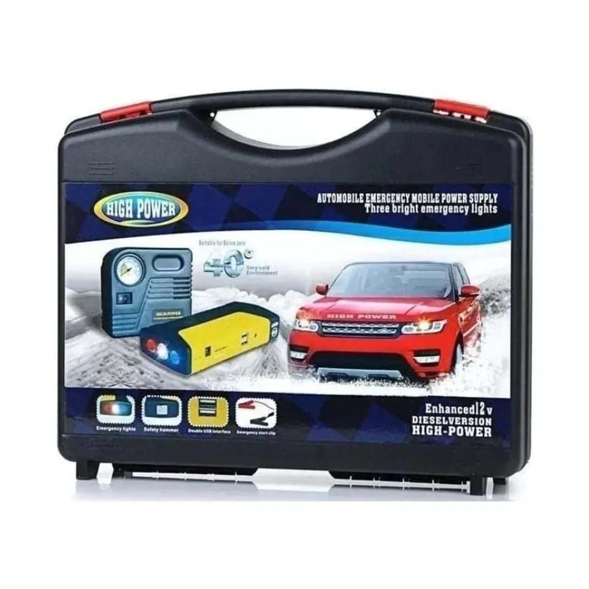 GENERICO - Cargador Partidor De Batería E Inflador Llantas Automatico