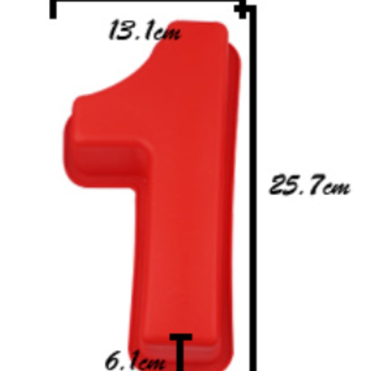 GENERICO - 2 Molde De Silicona Grande Número 1