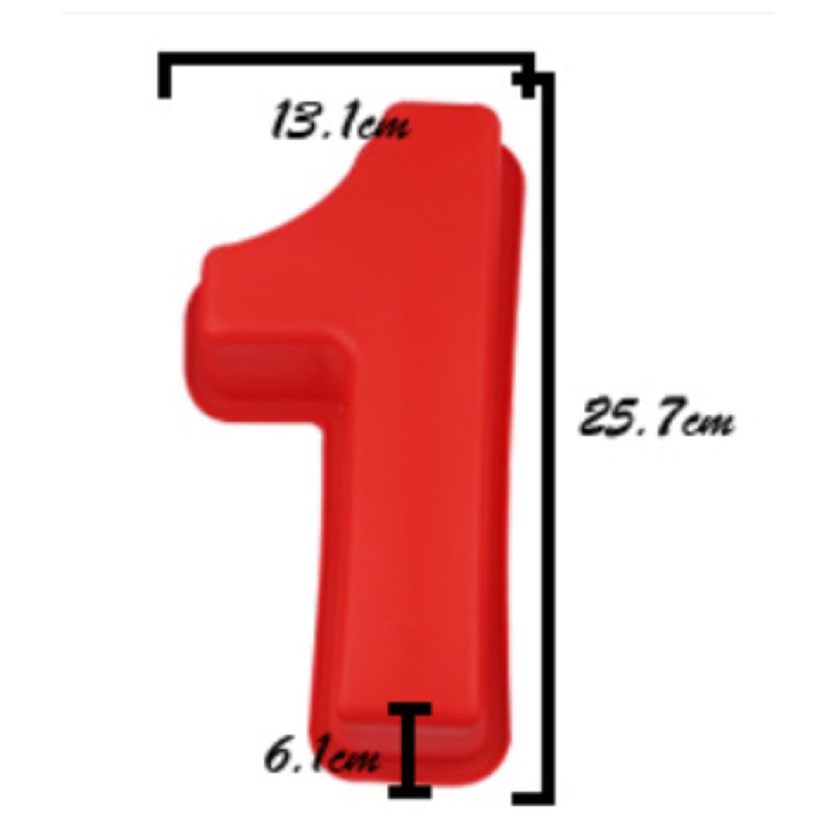 GENERICO - 2 Molde De Silicona Grande Número 1