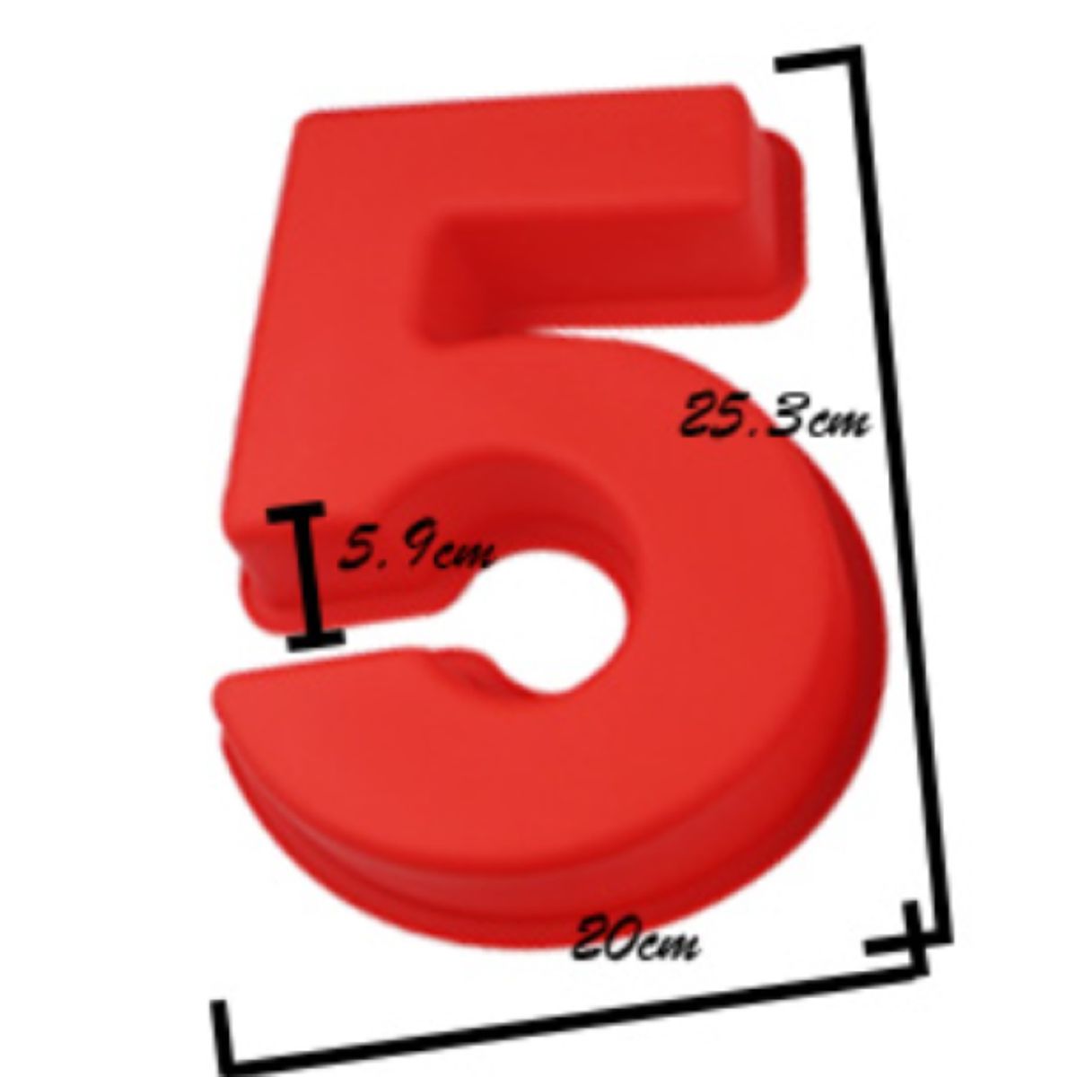 GENERICO - Molde De Silicona Grande Número 5