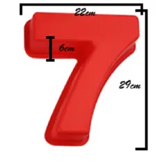 GENERICO - 2 Molde De Silicona Grande Número 7