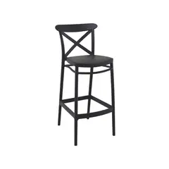 GENERICO - Taburete piso de Bar Danubio 65 cm Polipropileno - Negro