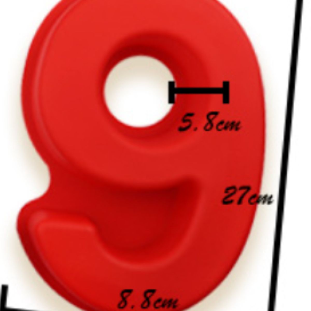 GENERICO - 2 Moldes De Silicona Grande Número 9