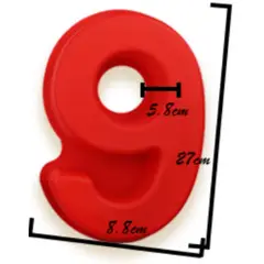 GENERICO - 2 Moldes De Silicona Grande Número 9
