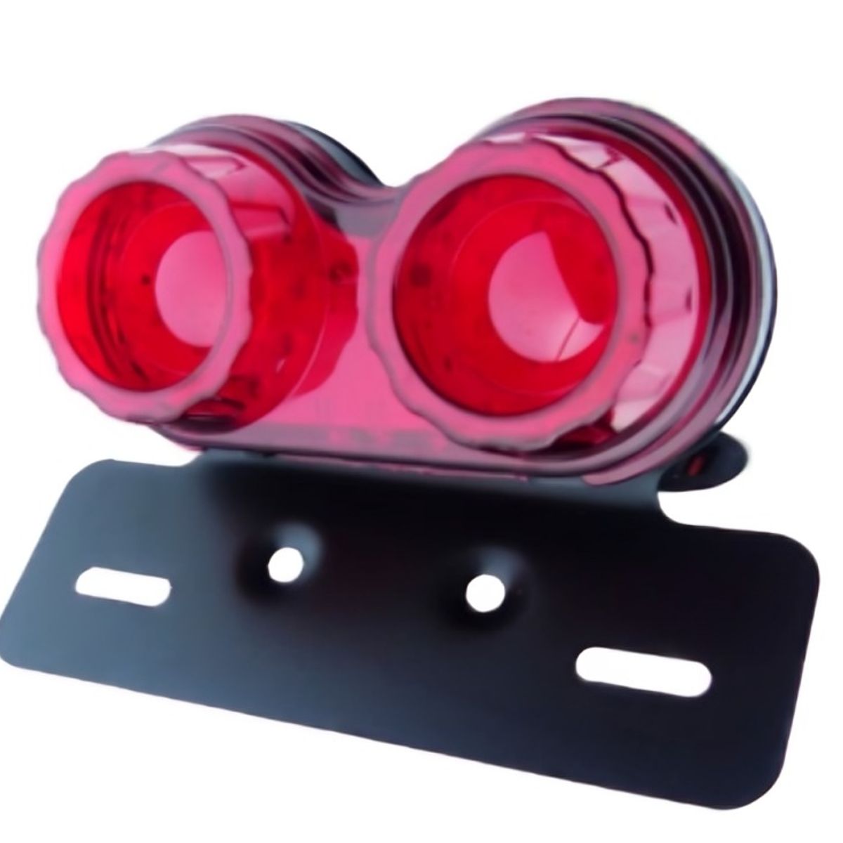 OEM - LUZ DE FRENO Y GIRO PARA MOTO CON SOPORTE REDONDO 12 VOLT