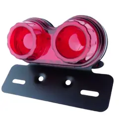 OEM - LUZ DE FRENO Y GIRO PARA MOTO CON SOPORTE REDONDO 12 VOLT