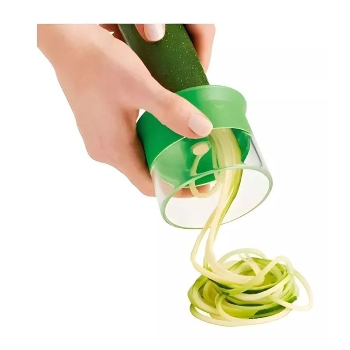 GENERICO - Cortador De Verduras Pelador Vegetales Espiral Verde
