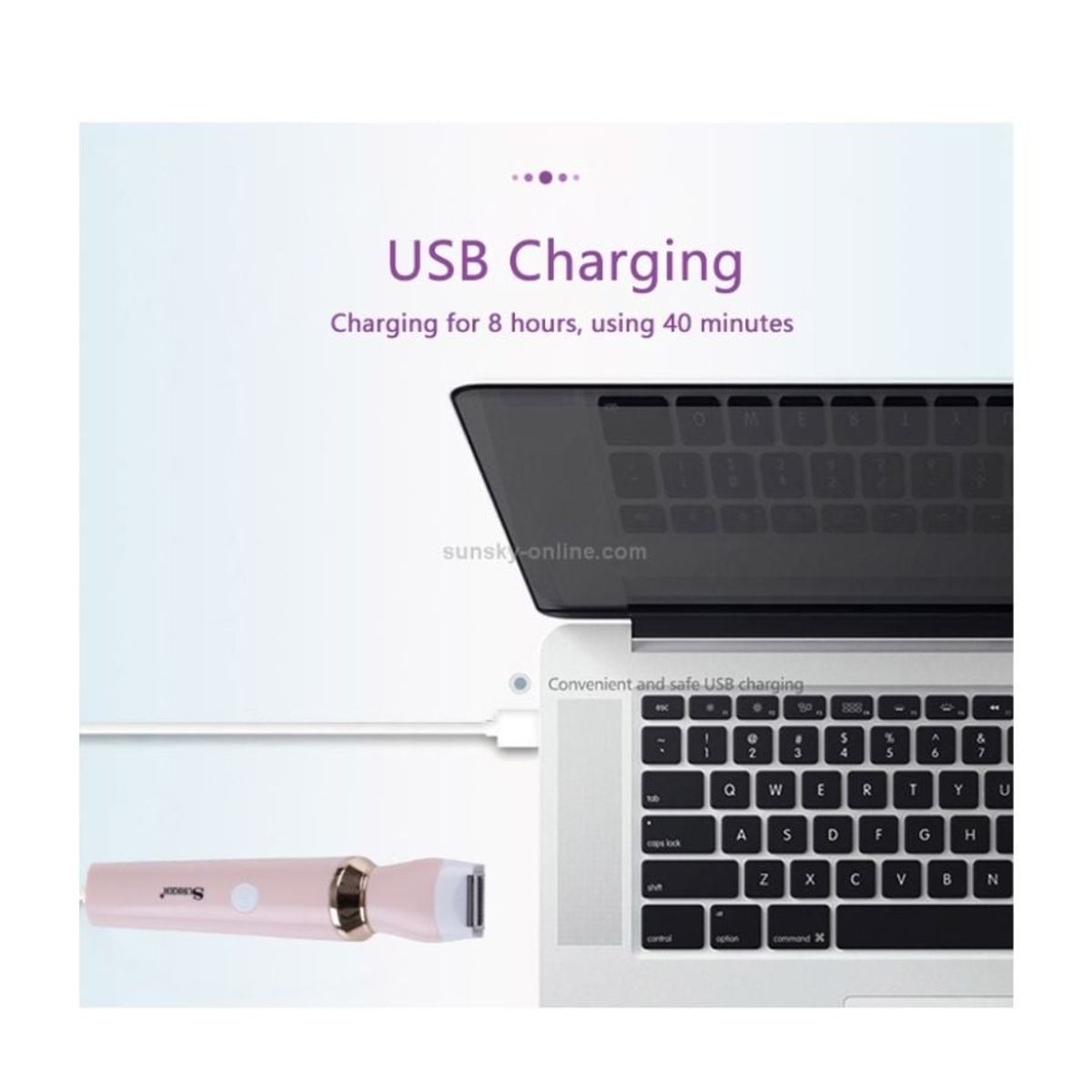 GENERICO - Kit Depilador Rasurador 3 En 1 Sk-219 Depilador Recargable