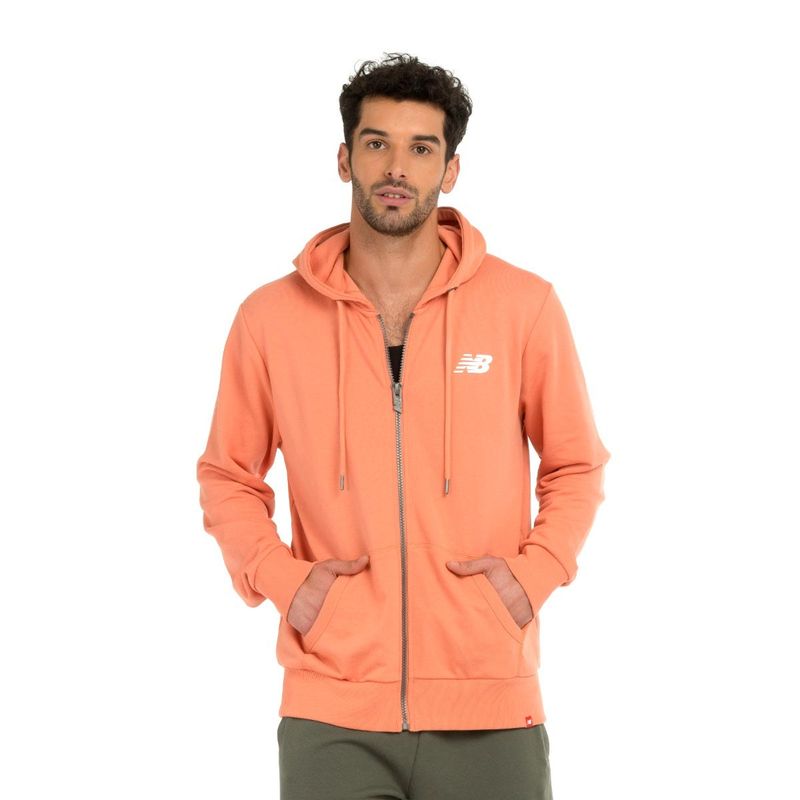 NEW BALANCE - Polerón Lifestyle Hombre New Balance Naranjo