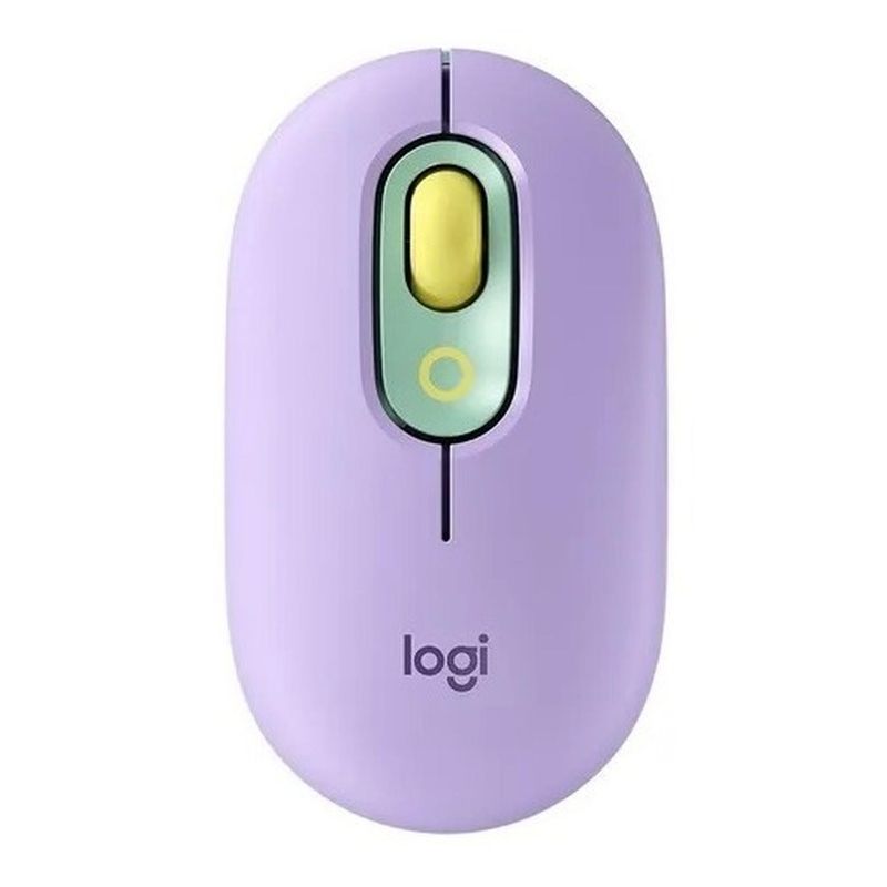 LOGITECH - Mouse Bluetooth Logitech Pop Lila Emojis
