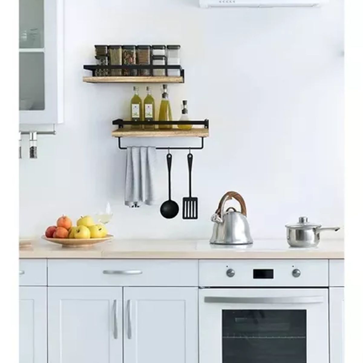 GENERICO - Repisas Flotantes De Madera Modernas Kit X2 Colores