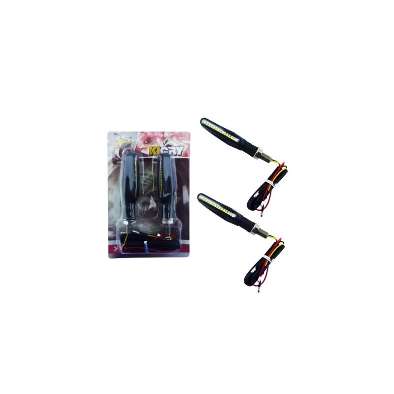 OEM - LUZ INTERMITENTE PARA MOTO DUO COLOR KICRY 15 LED