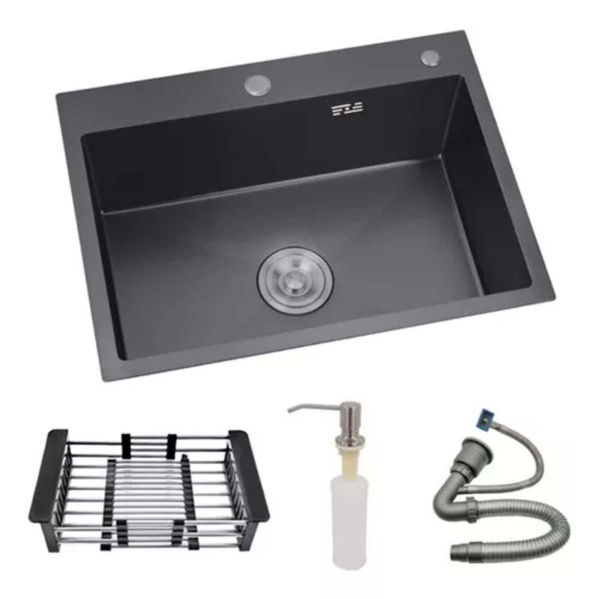 GENERICO - Lavaplatos Sobre Cubierta 55x45 Rejilla Dispensador