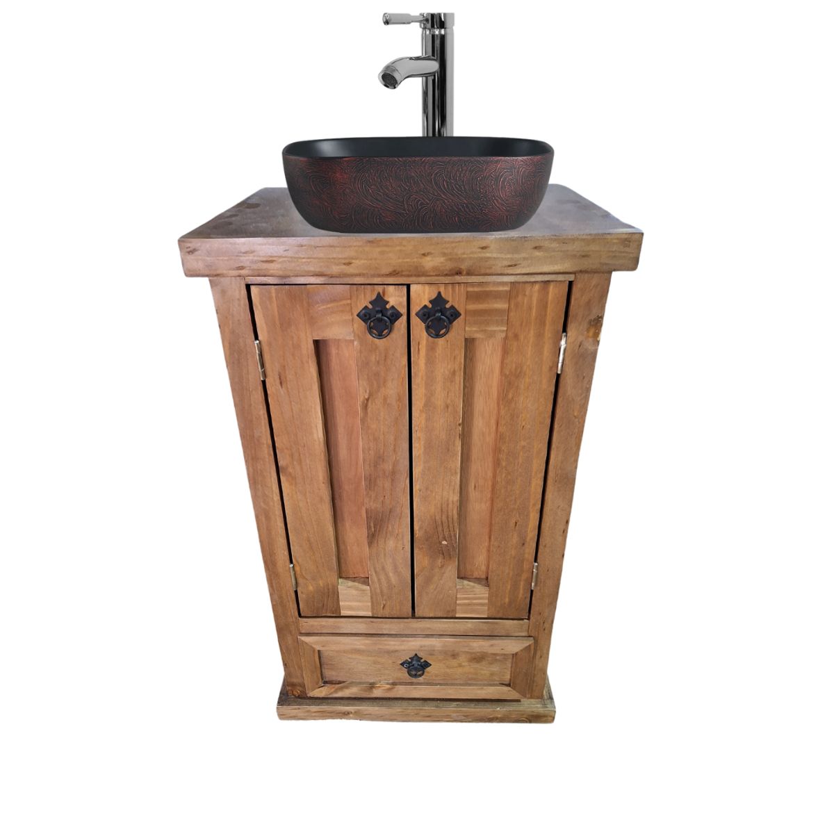 CASAHOGGAR - Vanitorio 50 Rustico Pardo Arena Dorada