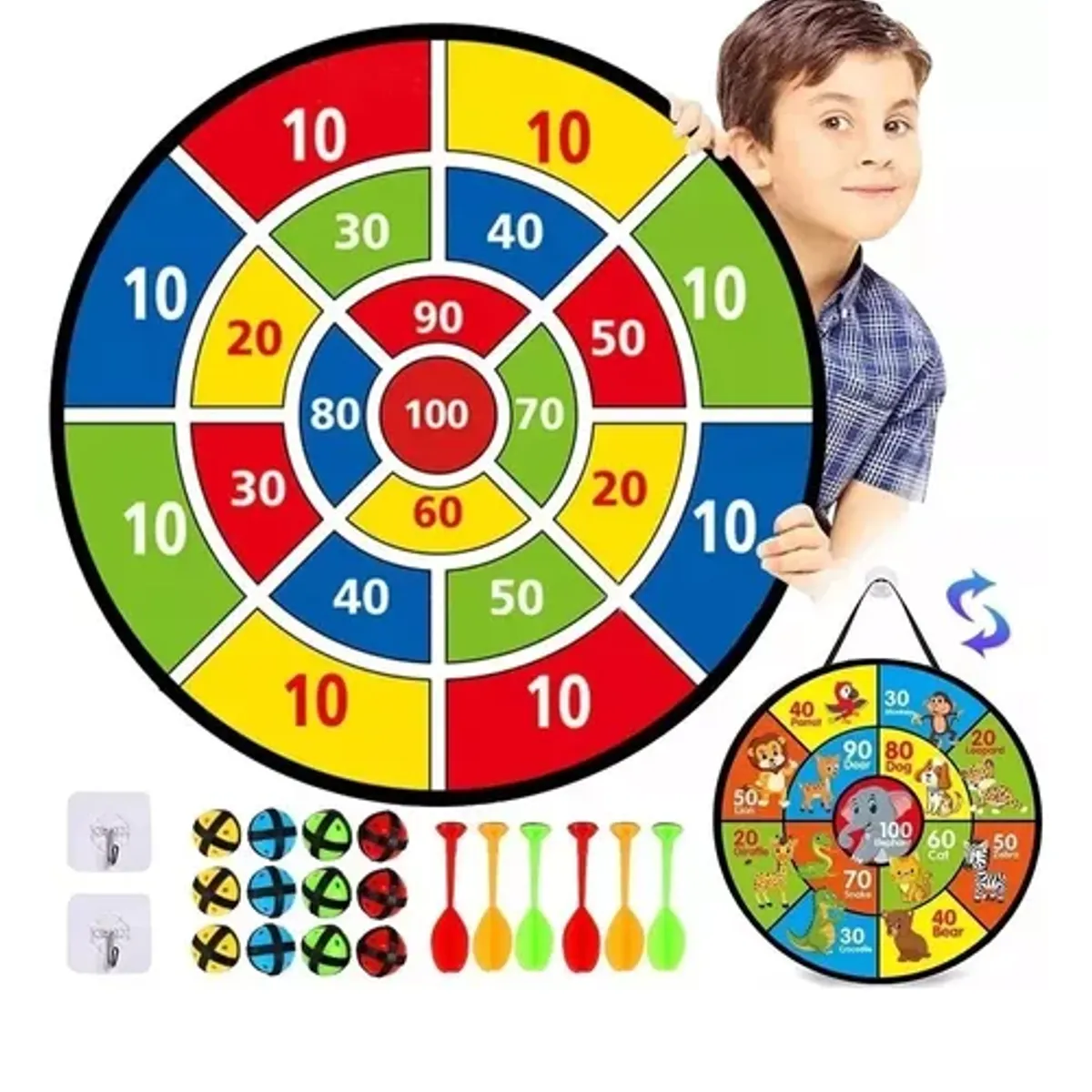 GENERICO - Tiro Al Blanco Infantil Tablero De Dardos 66x66cm Juguetes