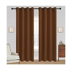 GENERICO - Cortinas Bumbu Liso Hogar 2 Panos 140x220 Cm