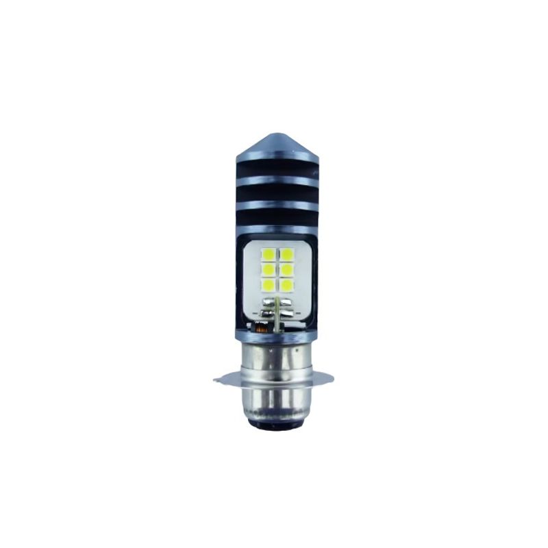 OEM - AMPOLLETA PARA MOTO 12 LED HJG MOD.P15D LUZ BLANCA 12/24V