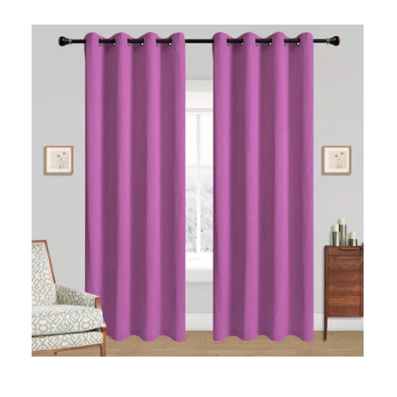 GENERICO - Cortinas Bumbu Liso Hogar 2 Panos 140x220 Cm