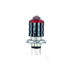 OEM - AMPOLLETA MOTO H-4 LED OJO DE ANGEL LIUHJG 20W DUO COLOR
