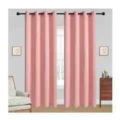 GENERICO - Cortinas Bumbu Liso Hogar 2 Panos 140x220 Cm