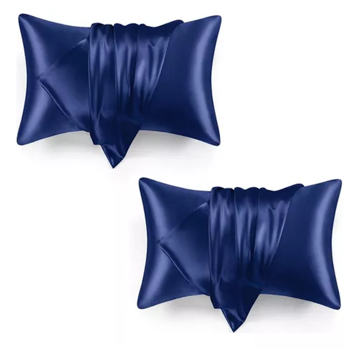 GENERICO - Funda De Almohada De Seda Hielo Satén Varios Colores 2 Pieza