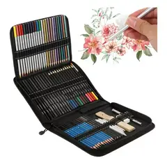 GENERICO - Kit 72 Piezas Lapices De Colores Arte Profesional Dibujo