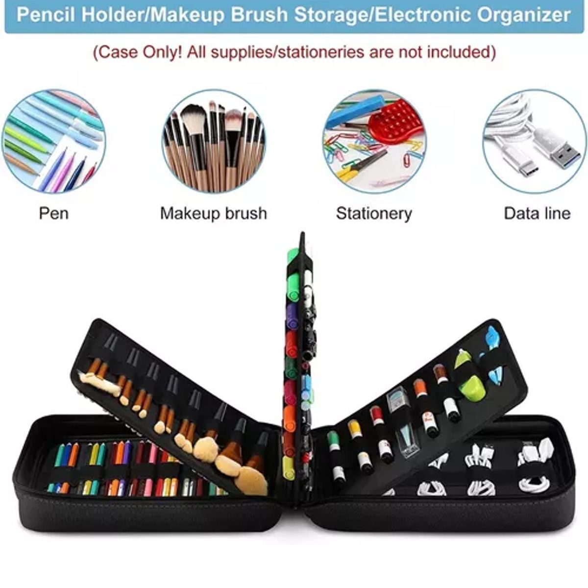 GENERICO - Estuche Organizador Para 48 Plumones Tipo Sharpie