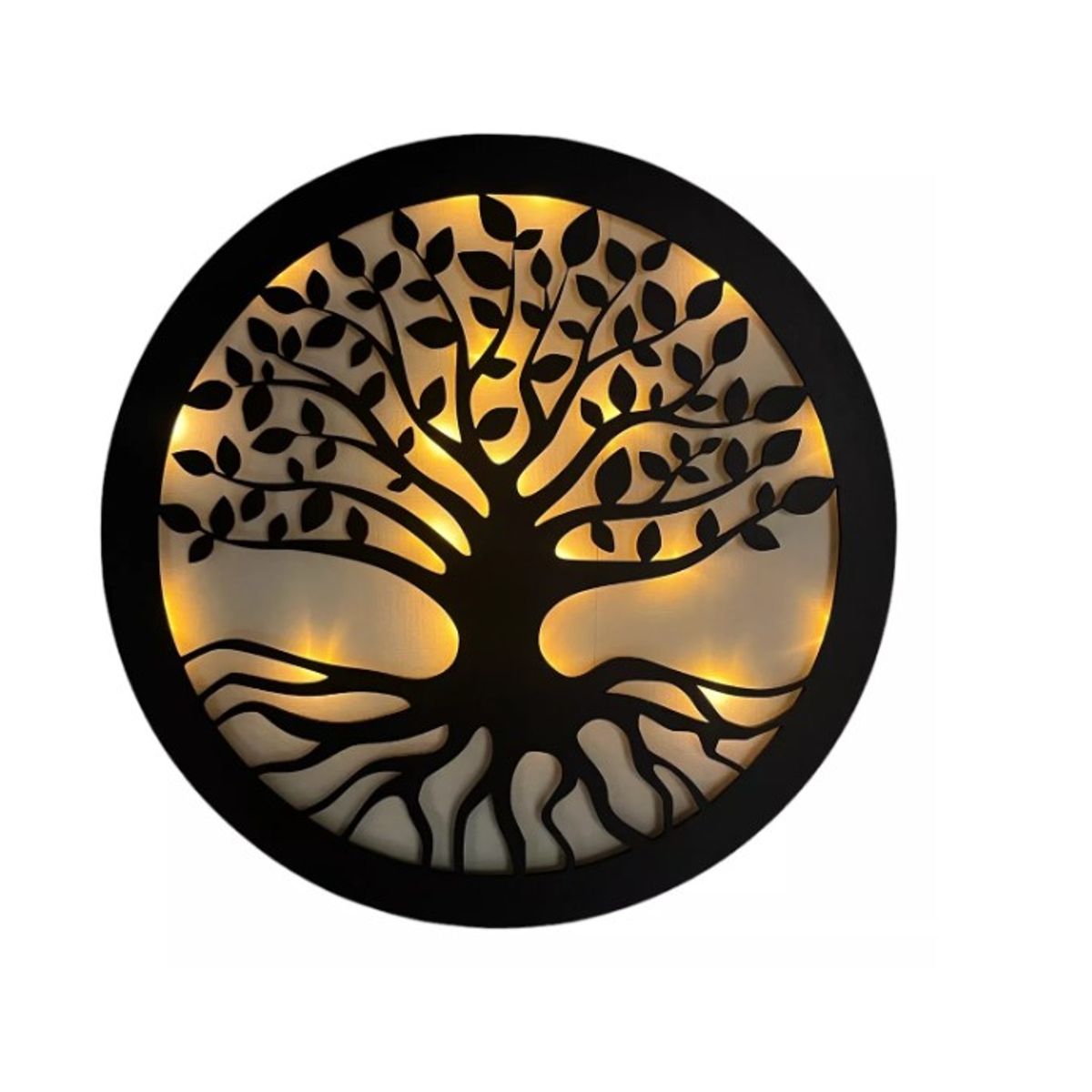 GENERICO - Cuadro Árbol De La Vida Luz Cálida