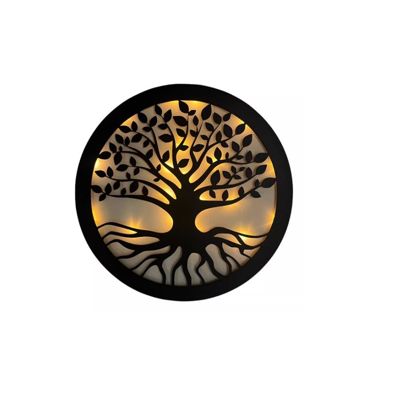 GENERICO - Cuadro Árbol De La Vida Luz Cálida