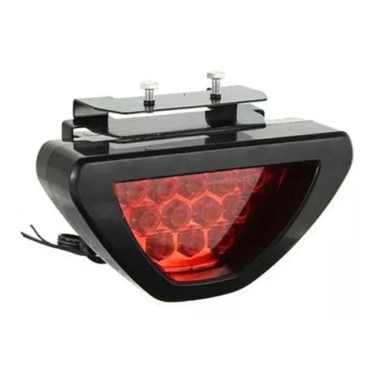 GENERICO - Tercera Luz Freno Roja Auxiliar Intermitente 12 Led Tipo F1