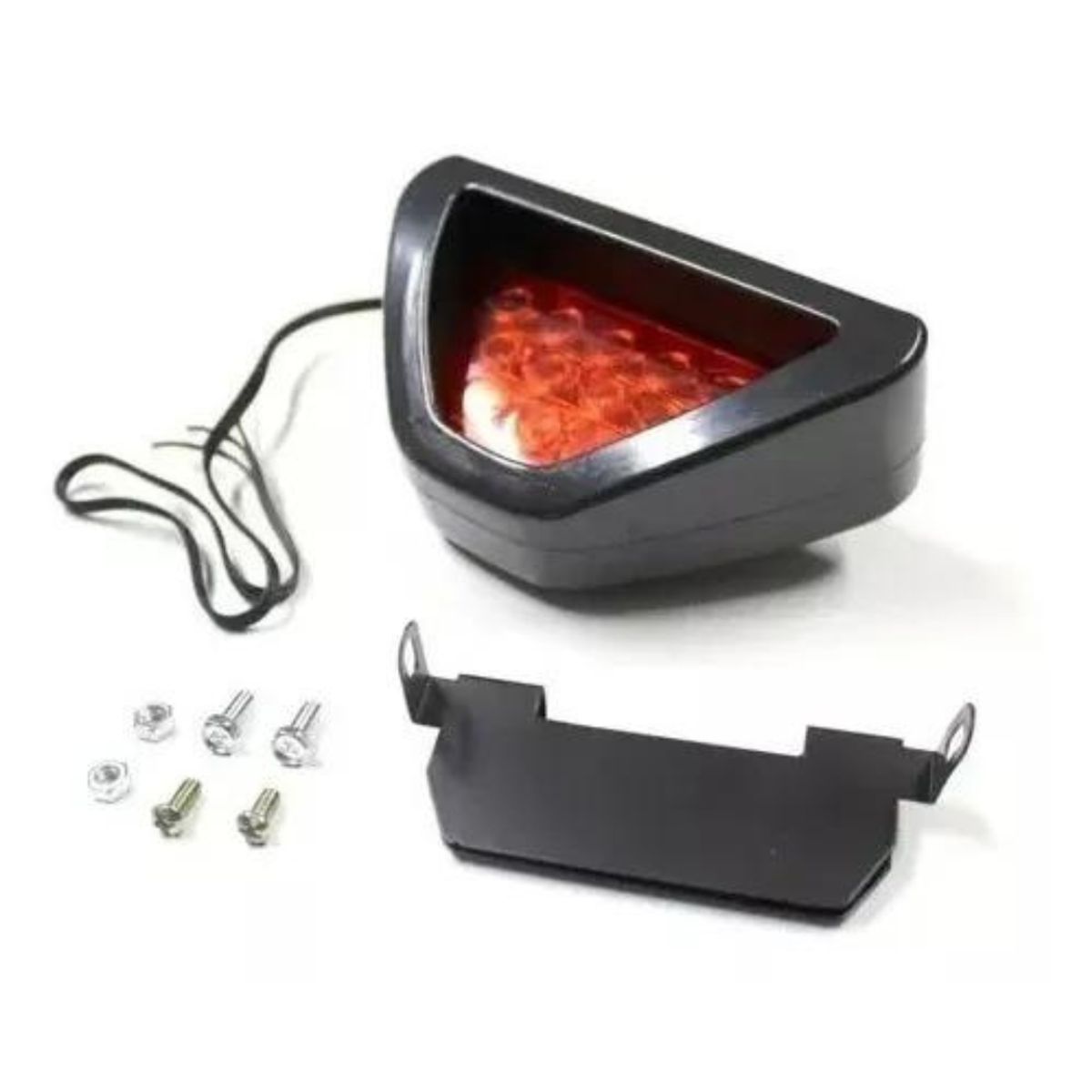 GENERICO - Tercera Luz Freno Roja Auxiliar Intermitente 12 Led Tipo F1