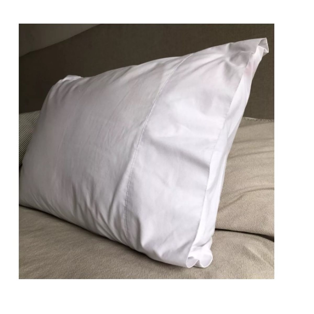 GENERICO - Par Fundas Almohadas Blancas 50x90 200 Hilos