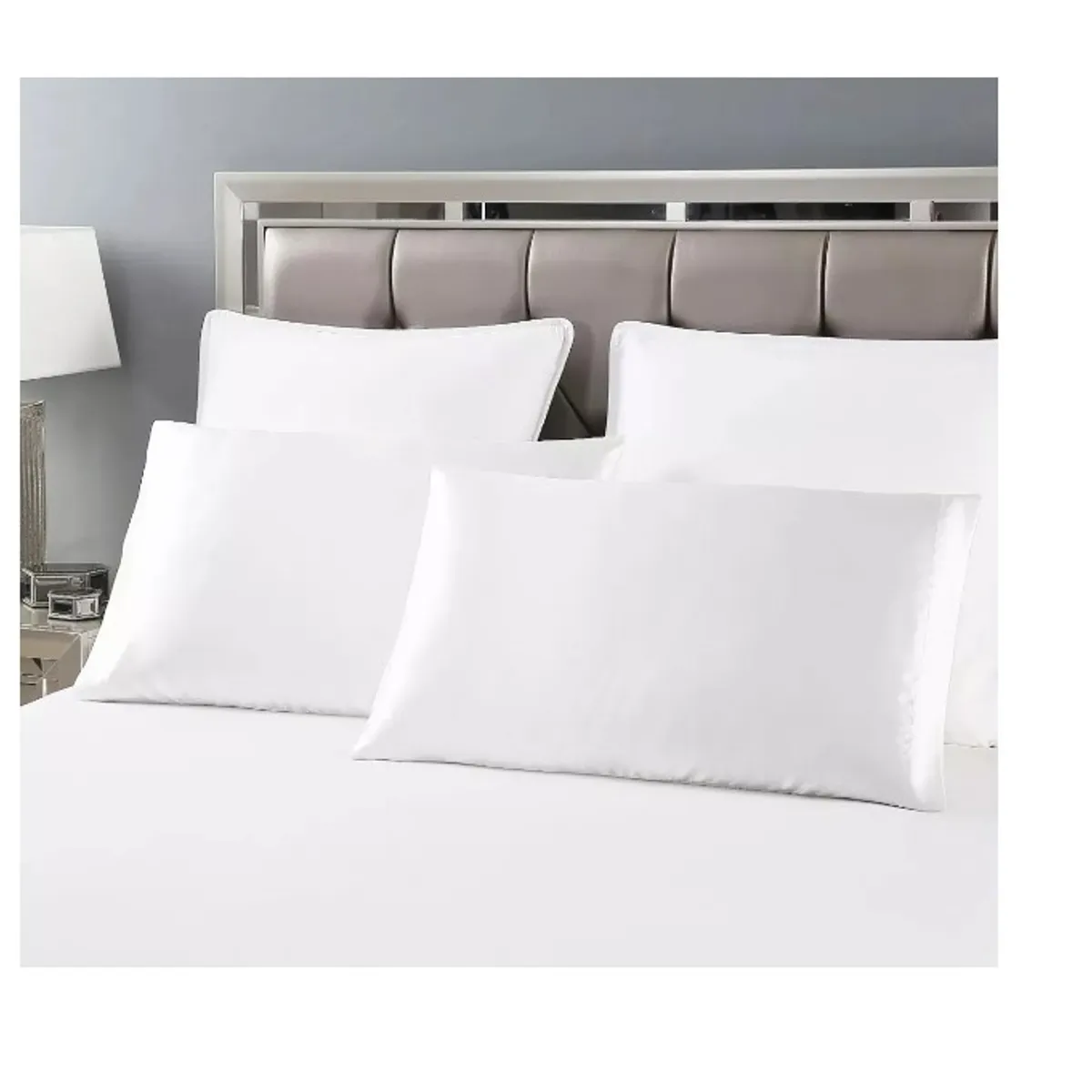 GENERICO - Set 2 Funda Almohada Satín Saten Tipo Seda 51x76cm