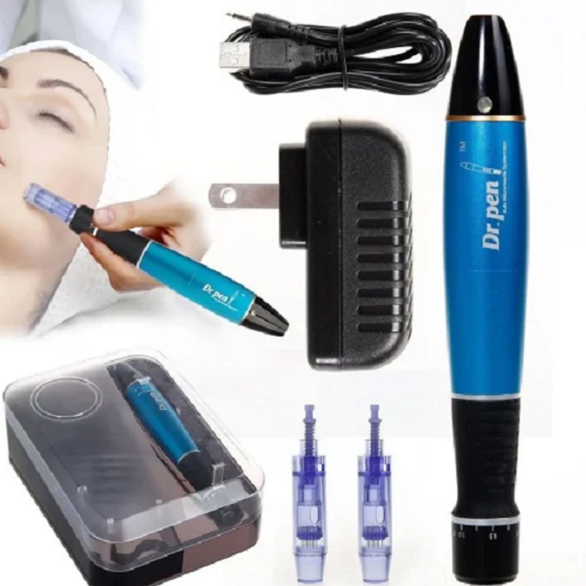 GENERICO - Dermapen Dr. Pen Ultima A1-W- Inalámbrico + 10 Agujas