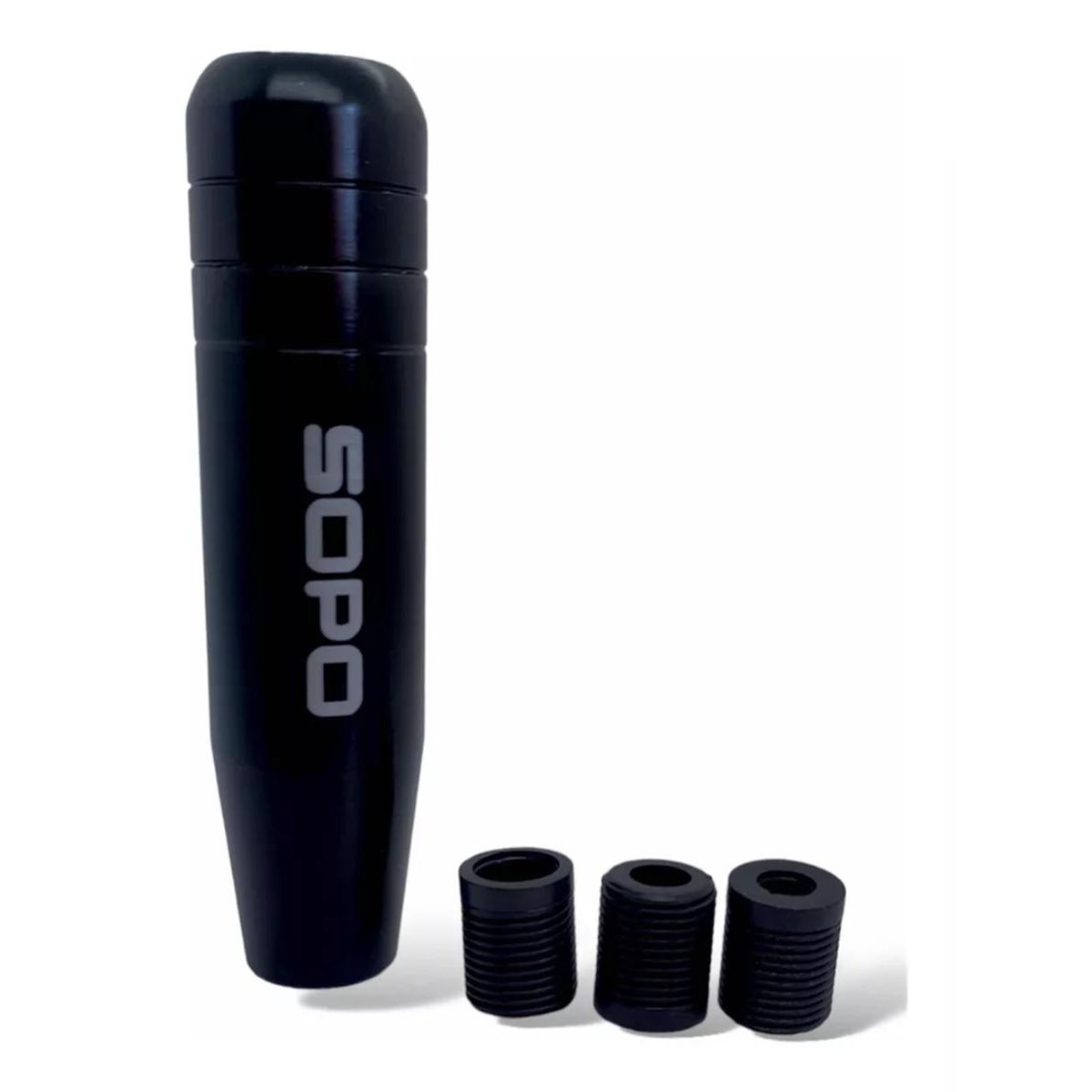 GENERICO - Pomo Palanca De Cambio  Adaptadores Universales negro 13cm