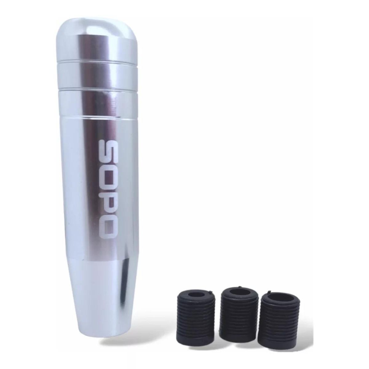 GENERICO - Pomo Palanca De Cambio  Adaptadores Universales gris 13cm