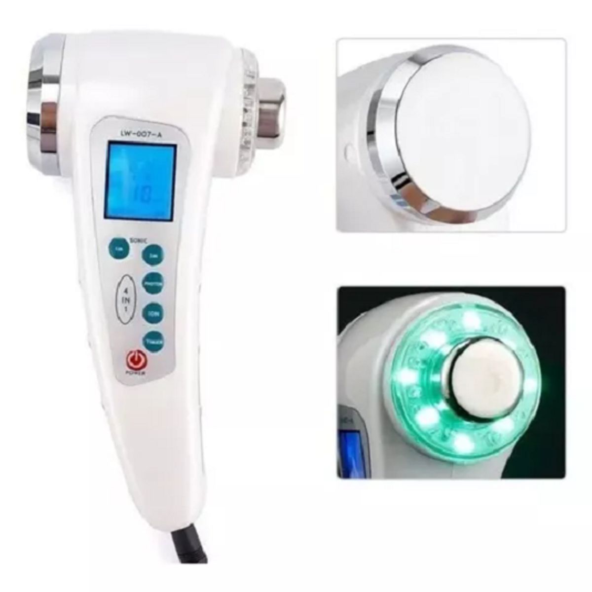 GENERICO - Ultrasonido 1 Y 3 Mhz, Luz Led 7 En 1, Foton + Flex