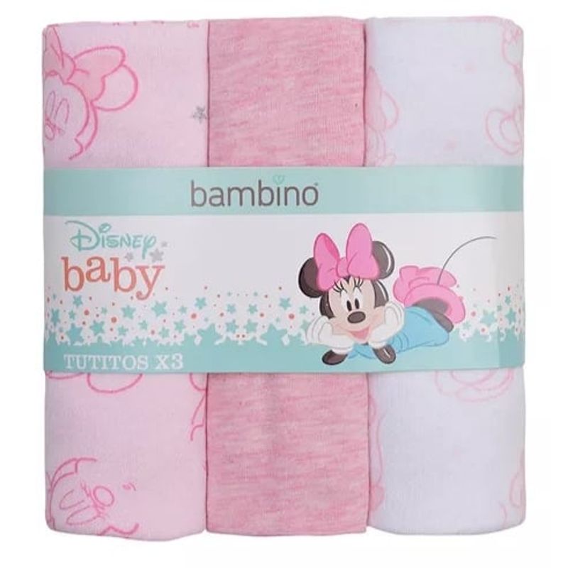 BAMBINO - 3 Tutitos Pañales Disney Mickey Rosado