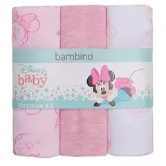 BAMBINO - 3 Tutitos Pañales Disney Mickey Rosado